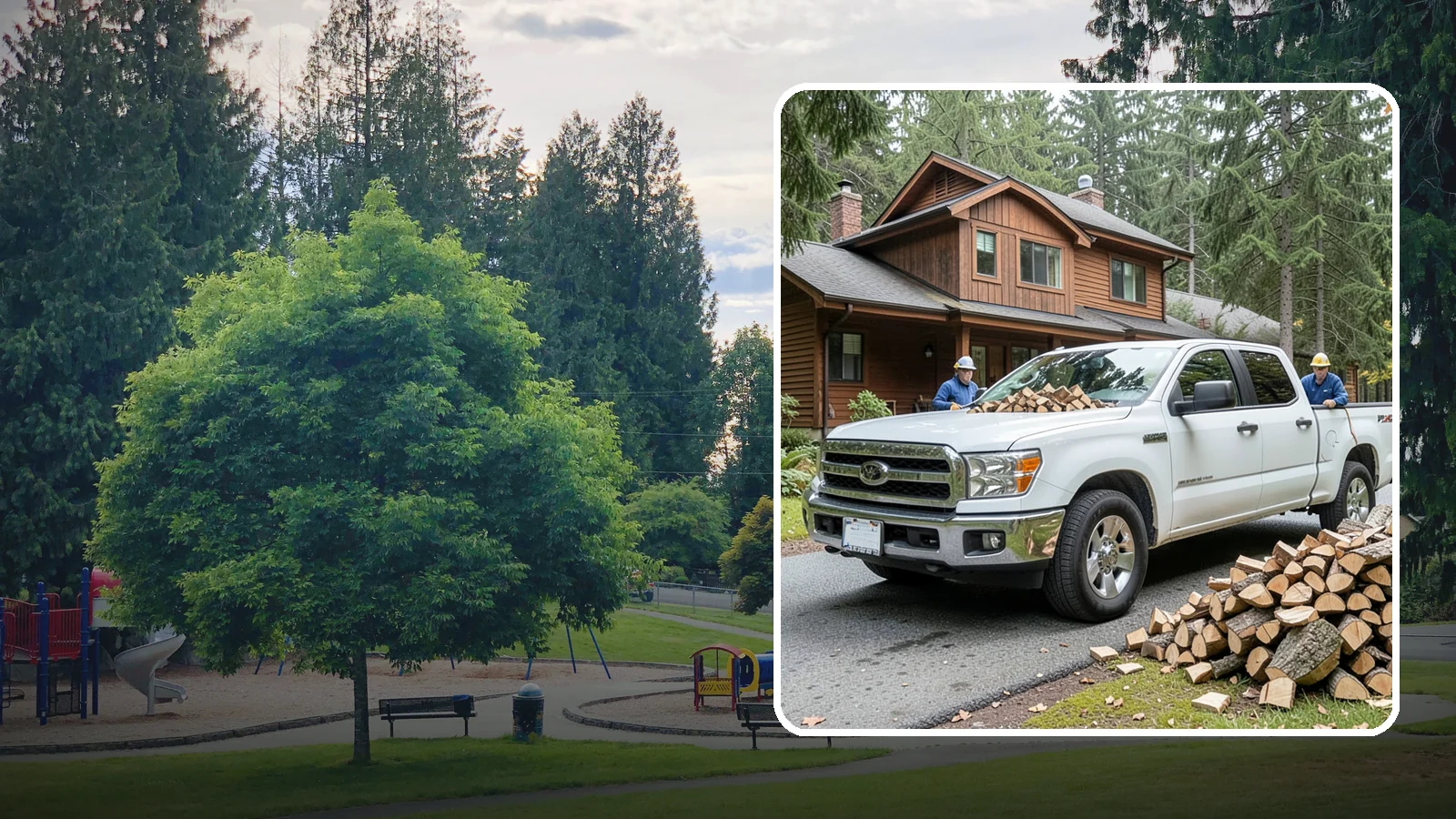 Bulk Delivery in Bonney Lake, Pierce County, WA - Large-volume firewood delivered in a single load for homes and heavy users.