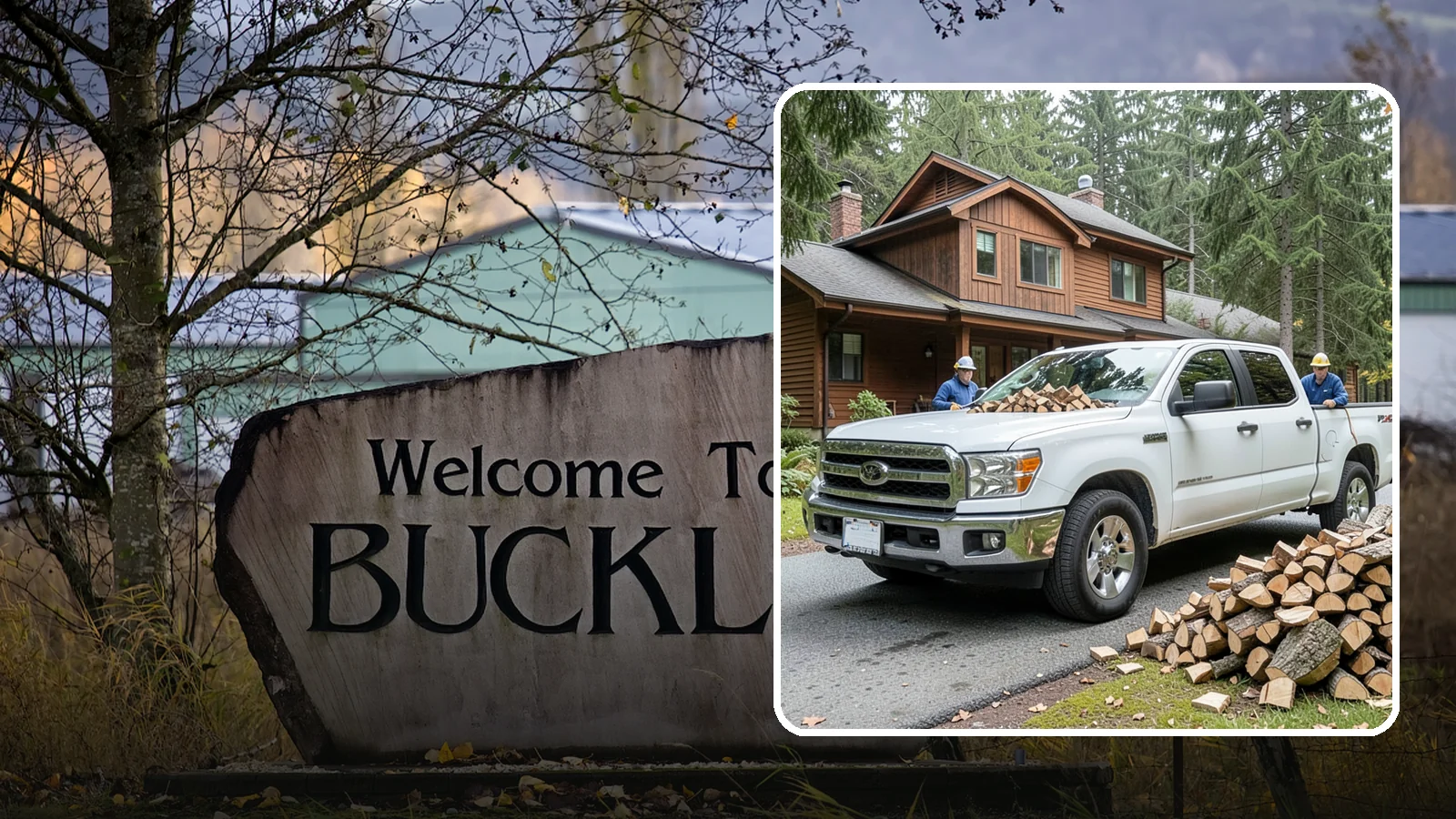 Bulk Delivery in Buckley, Pierce County, WA - Large-volume firewood delivered in a single load for homes and heavy users.