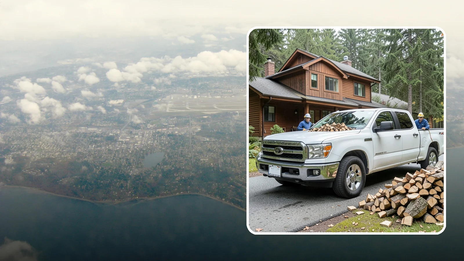 Bulk Delivery in Burien, King County, WA - Large-volume firewood delivered in a single load for homes and heavy users.