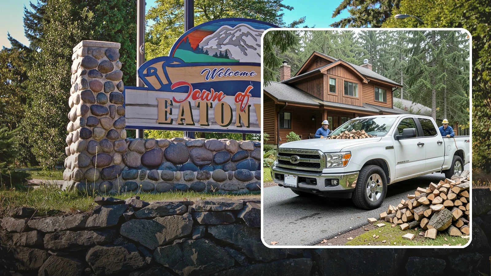 Bulk Delivery in Eatonville, Pierce County, WA - Large-volume firewood delivered in a single load for homes and heavy users.