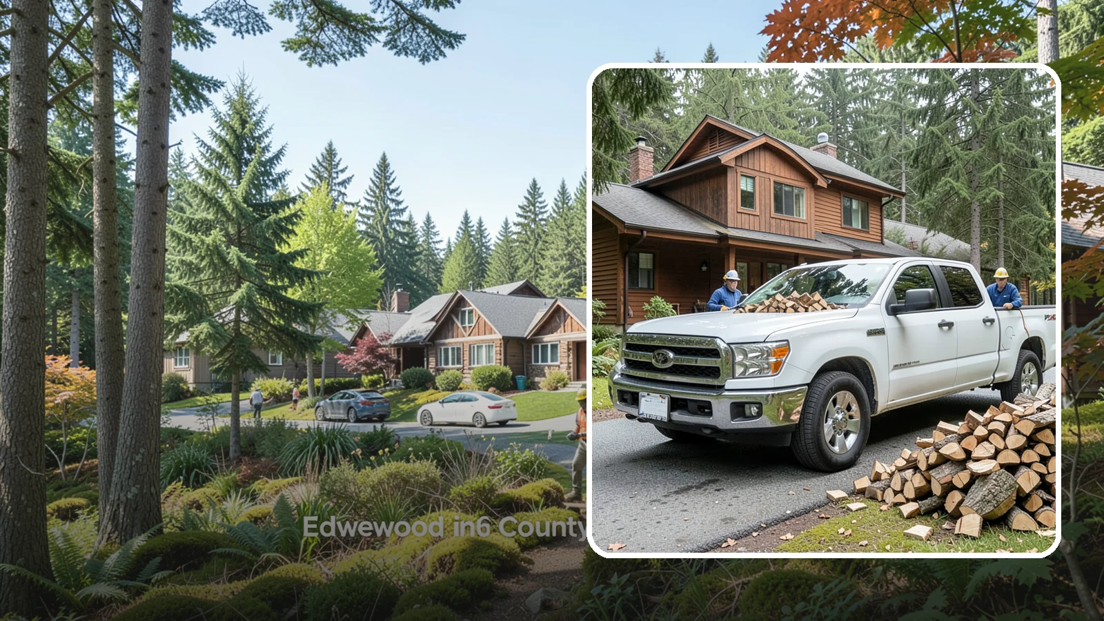 Bulk Delivery in Edgewood, Pierce County, WA - Large-volume firewood delivered in a single load for homes and heavy users.