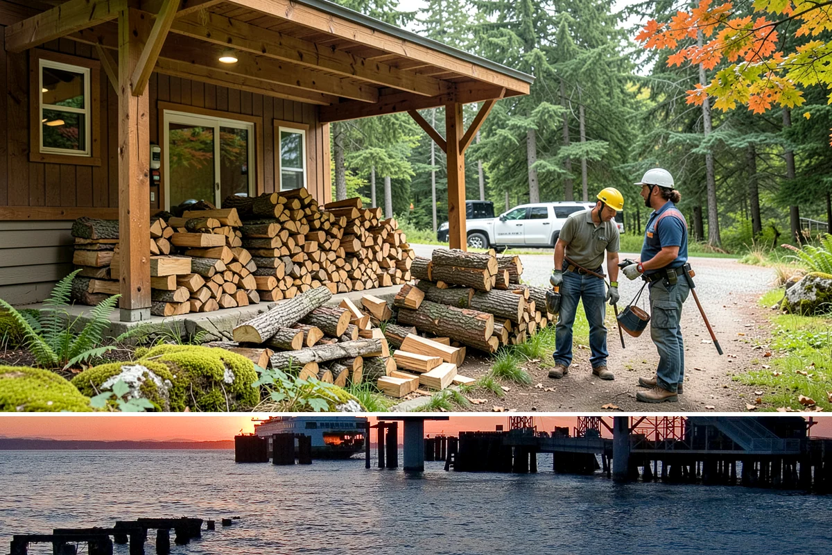 Bulk Delivery in Edmonds, Snohomish County, WA - Best purchased in summer or early fall to secure a full season's supply.