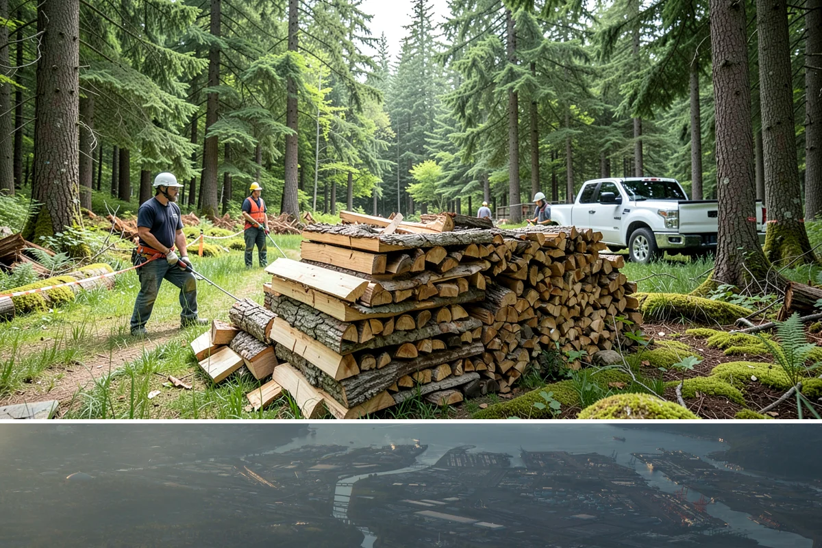 Bulk Delivery in Fife, Pierce County, WA - Best purchased in summer or early fall to secure a full season's supply.