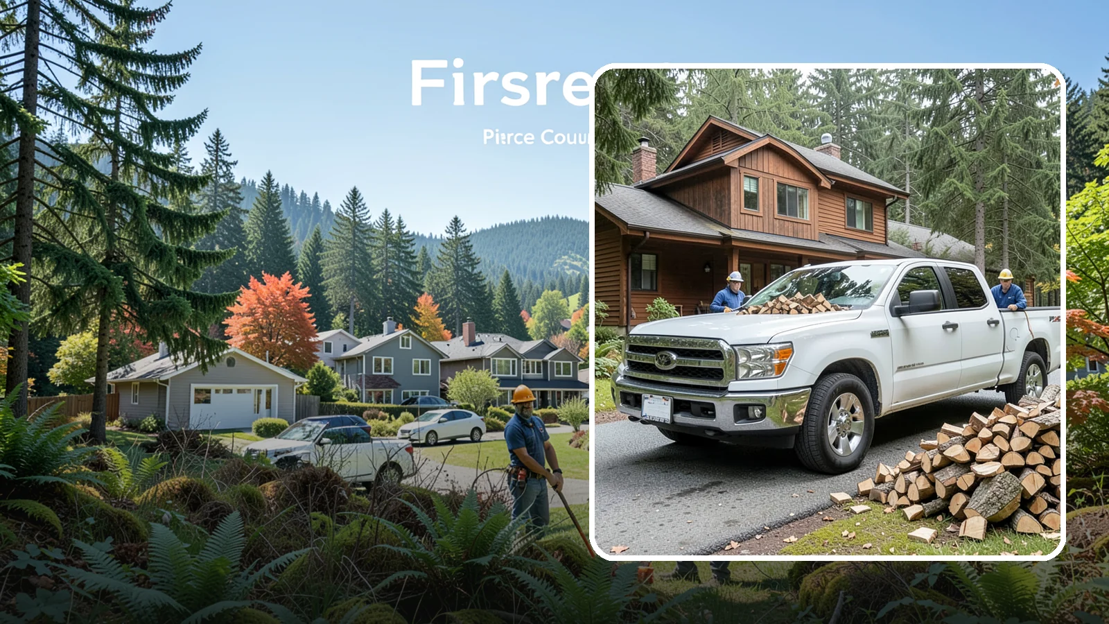 Bulk Delivery in Fircrest, Pierce County, WA - Large-volume firewood delivered in a single load for homes and heavy users.