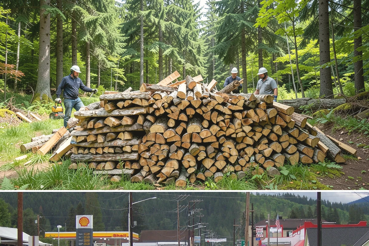 Bulk Delivery in Granite Falls, Snohomish County, WA - Best purchased in summer or early fall to secure a full season's supply.