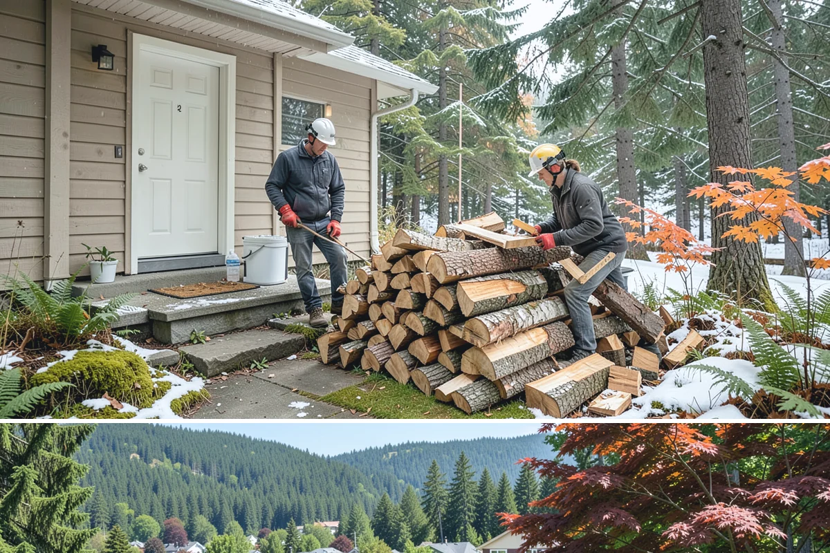 Bulk Delivery in Index, Snohomish County, WA - Best purchased in summer or early fall to secure a full season's supply.