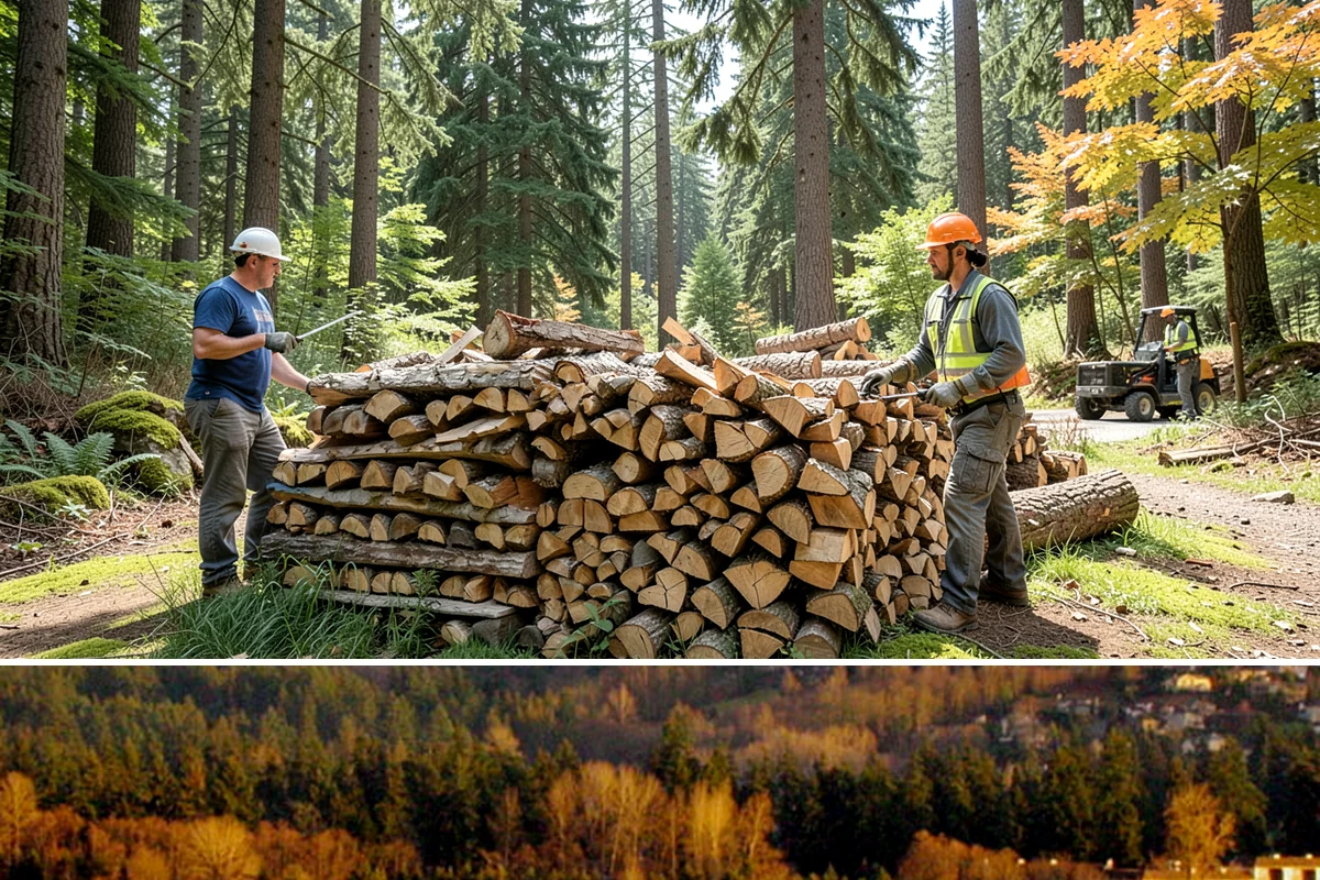 Bulk Delivery in Kenmore, King County, WA - Best purchased in summer or early fall to secure a full season's supply.