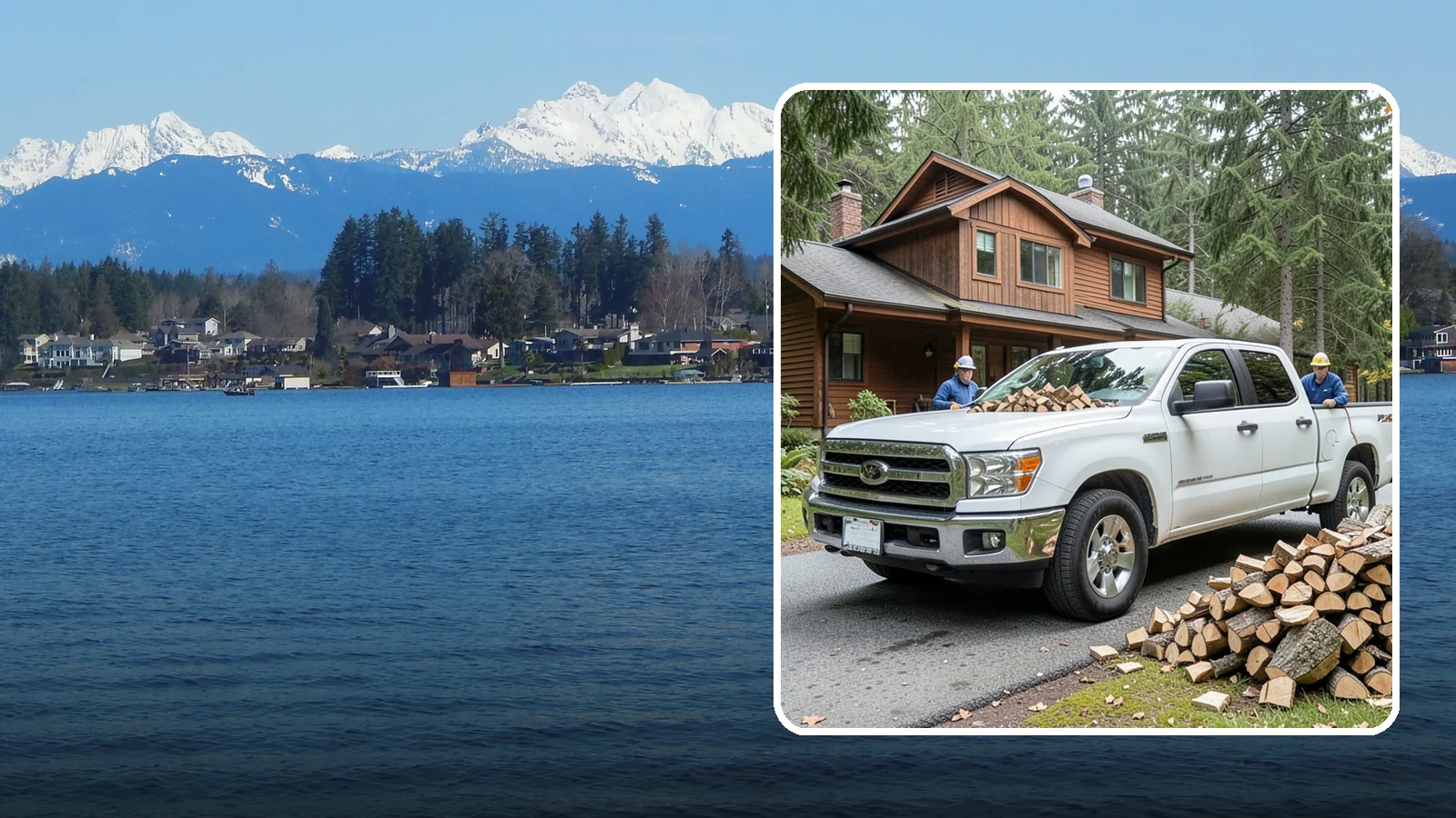 Bulk Delivery in Lake Stevens, Snohomish County, WA - Large-volume firewood delivered in a single load for homes and heavy users.