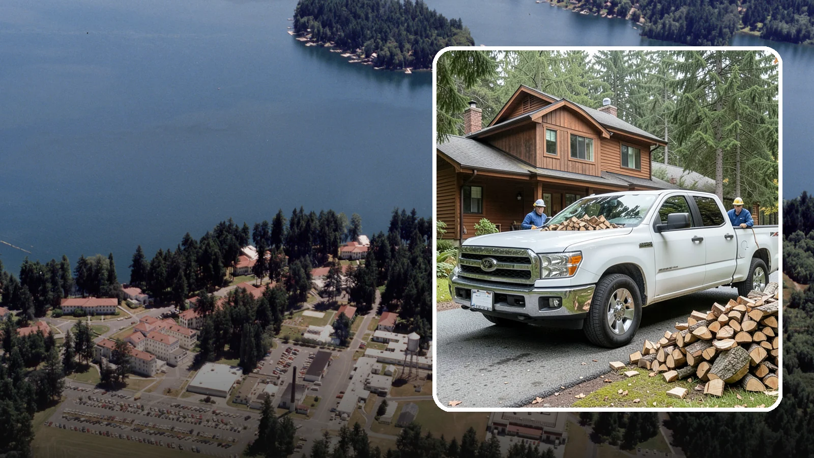 Bulk Delivery in Lakewood, Pierce County, WA - Large-volume firewood delivered in a single load for homes and heavy users.