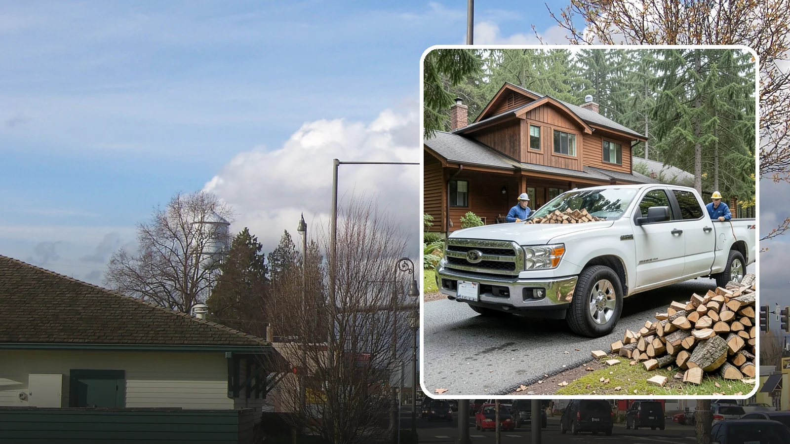 Bulk Delivery in Marysville, Snohomish County, WA - Large-volume firewood delivered in a single load for homes and heavy users.