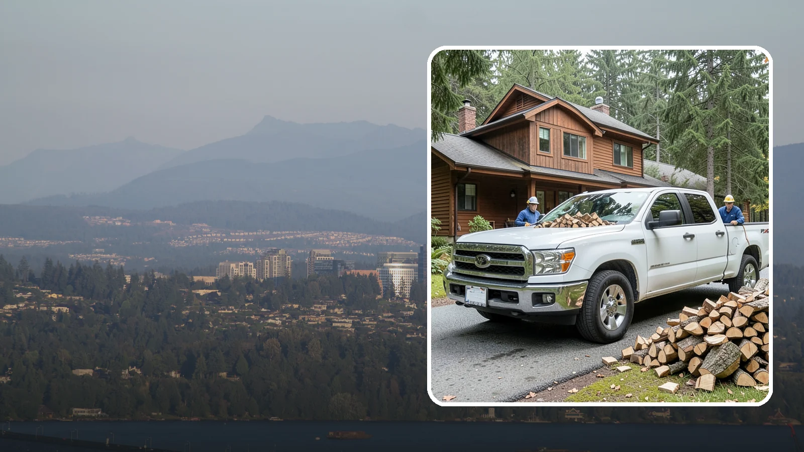 Bulk Delivery in Medina, King County, WA - Large-volume firewood delivered in a single load for homes and heavy users.