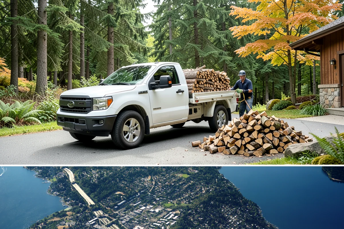 Bulk Delivery in Mercer Island, King County, WA - Best purchased in summer or early fall to secure a full season's supply.
