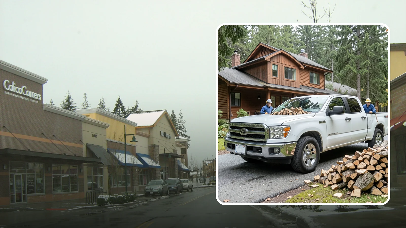 Bulk Delivery in Mill Creek, Snohomish County, WA - Large-volume firewood delivered in a single load for homes and heavy users.