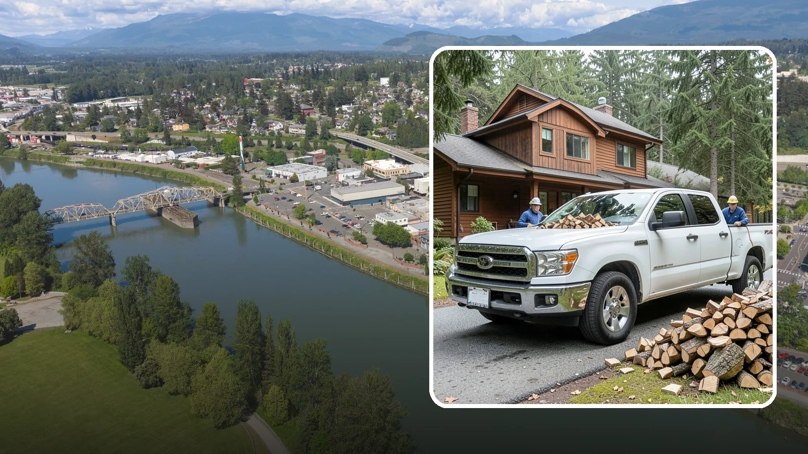 Bulk Delivery in Mount Vernon, Skagit County, WA - Large-volume firewood delivered in a single load for homes and heavy users.