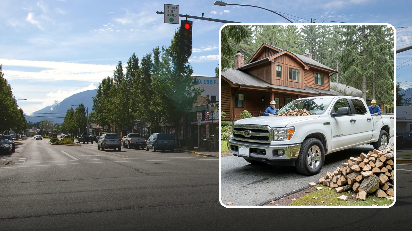 Bulk Delivery in North Bend, King County, WA - Large-volume firewood delivered in a single load for homes and heavy users.