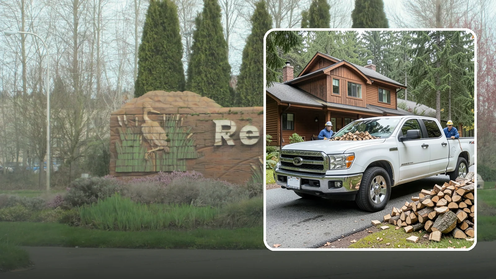Bulk Delivery in Renton, King County, WA - Large-volume firewood delivered in a single load for homes and heavy users.