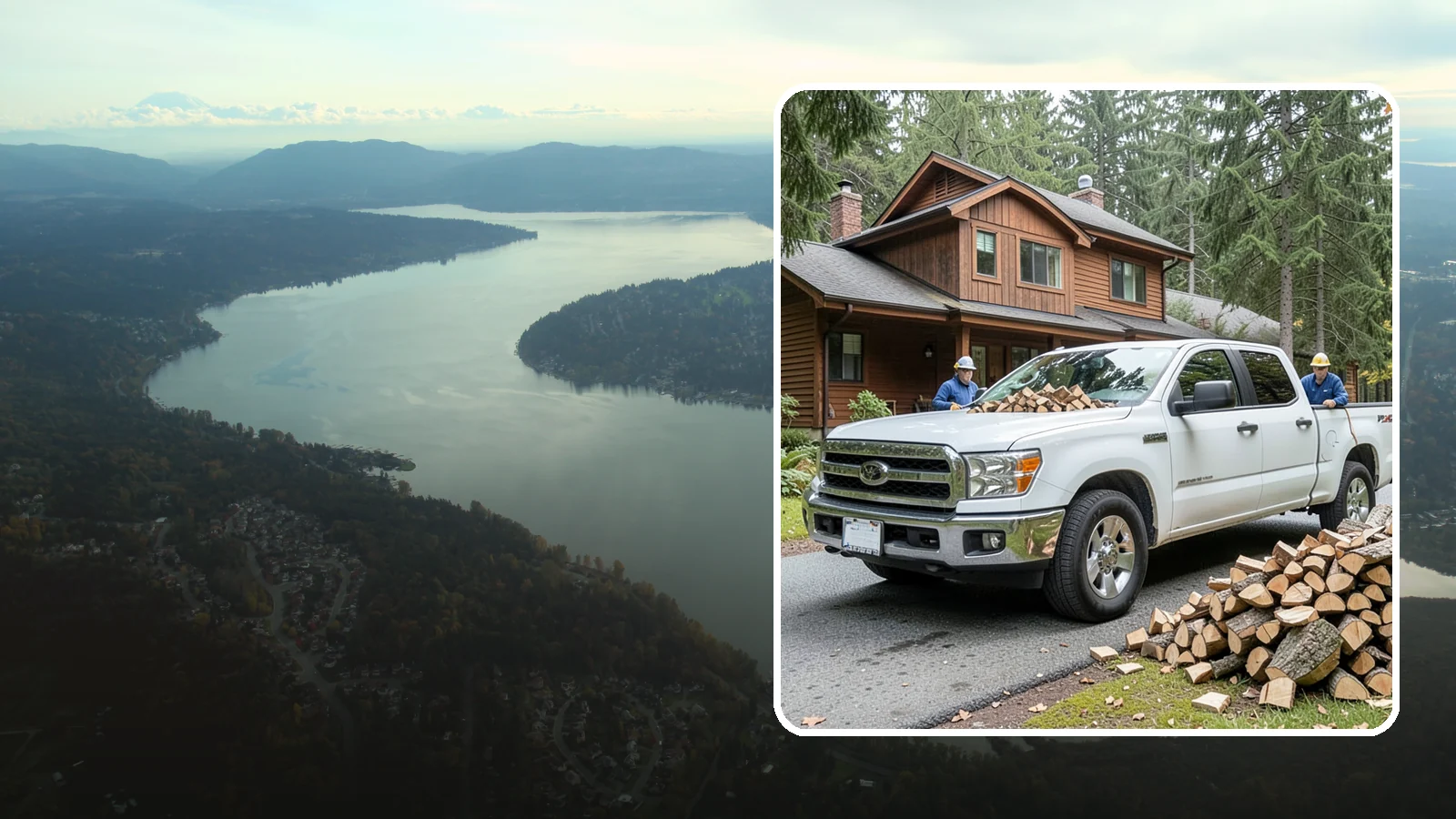 Bulk Delivery in Sammamish, King County, WA - Large-volume firewood delivered in a single load for homes and heavy users.