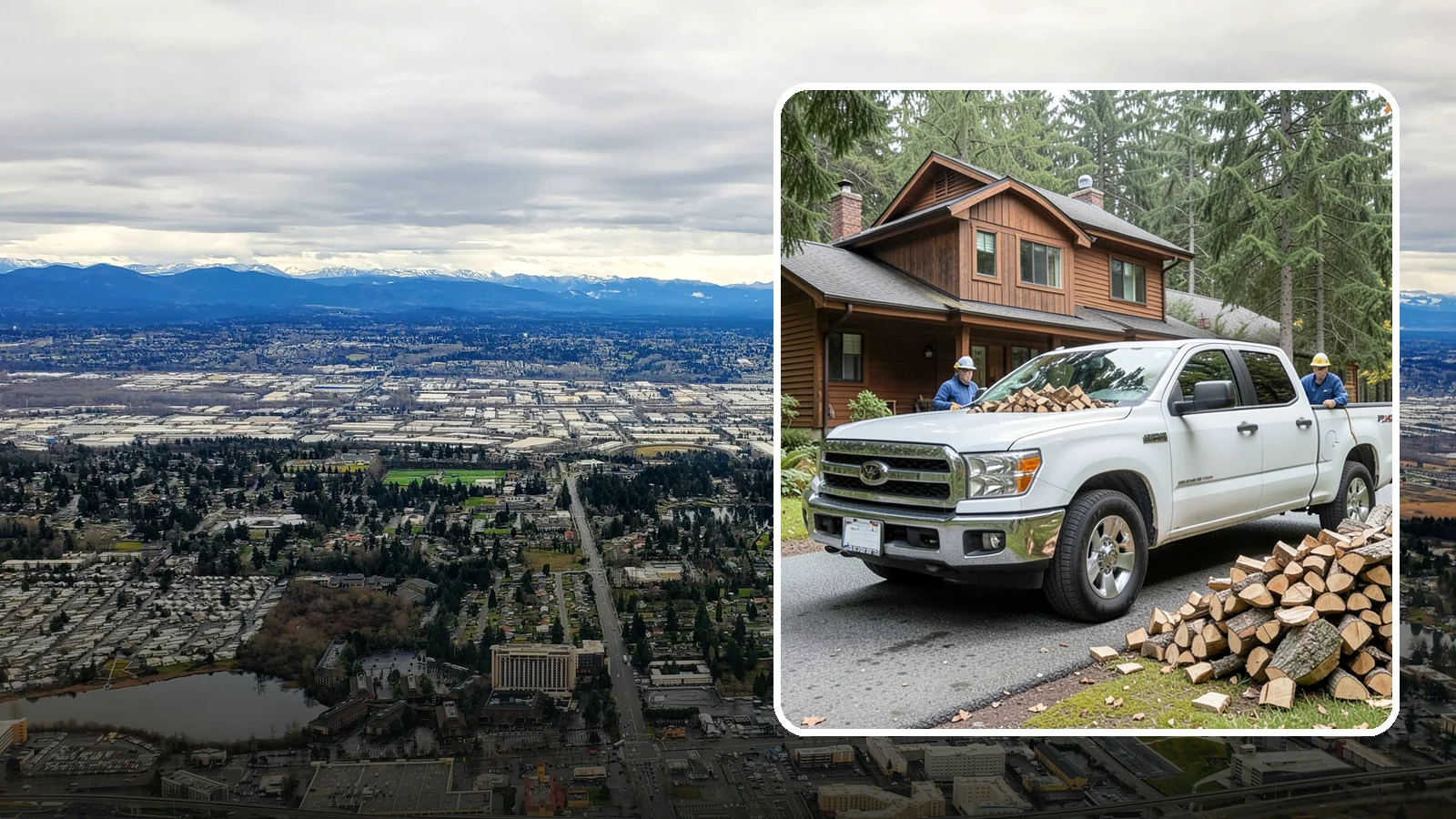 Bulk Delivery in SeaTac, King County, WA - Large-volume firewood delivered in a single load for homes and heavy users.
