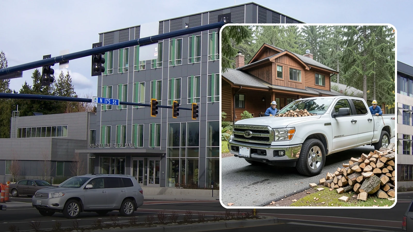 Bulk Delivery in Shoreline, King County, WA - Large-volume firewood delivered in a single load for homes and heavy users.