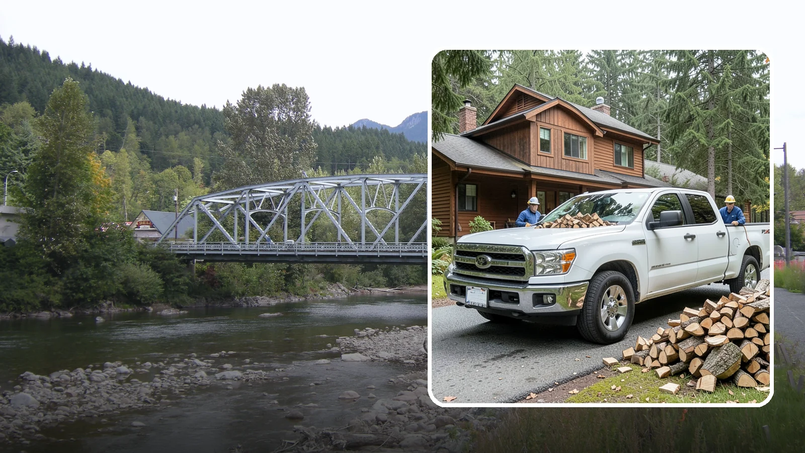 Bulk Delivery in Skykomish, King County, WA - Large-volume firewood delivered in a single load for homes and heavy users.