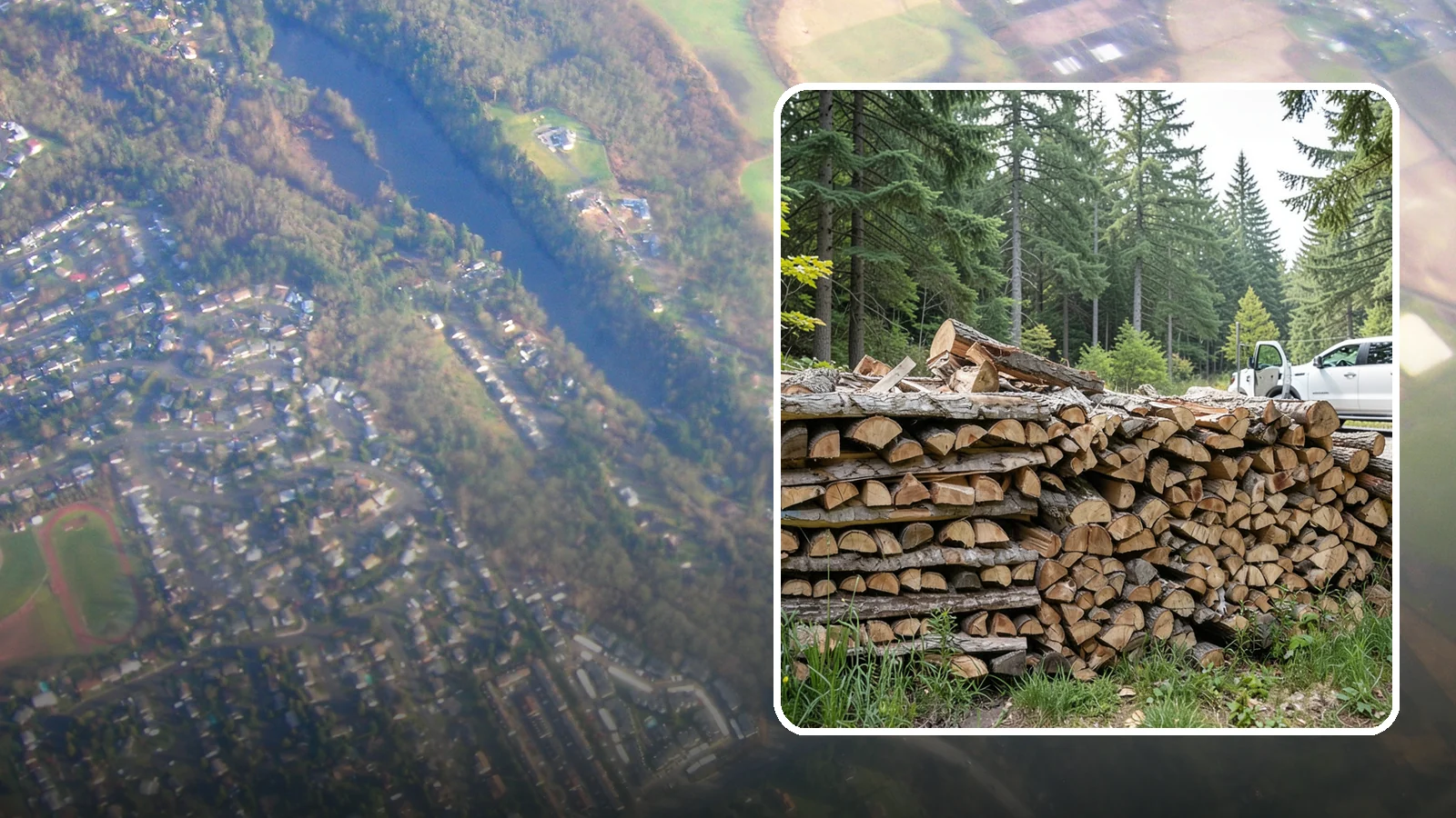 Bulk Firewood in Algona, King County, WA - We supply firewood in large bulk quantities at volume pricing for households and properties that burn a lot through the long PNW...