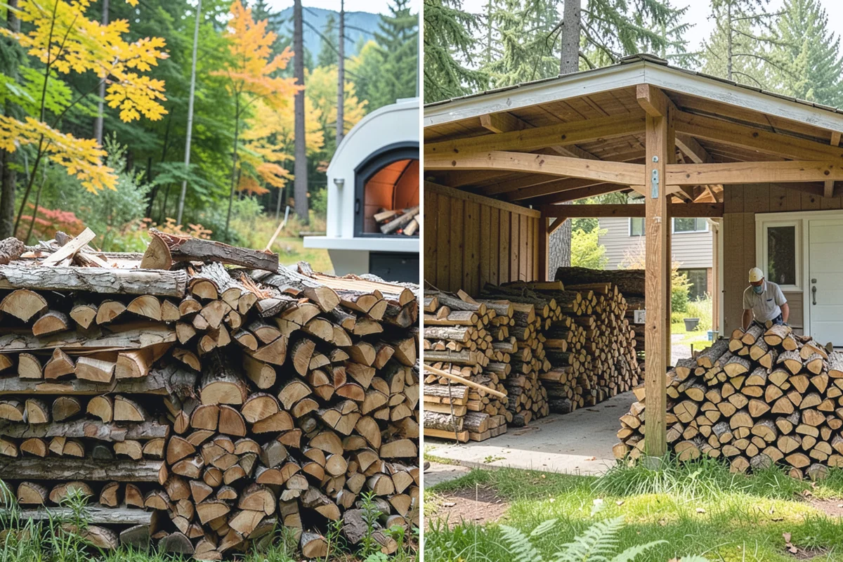 Bulk Firewood in Beaux Arts Village, King County, WA - We estimate the bulk volume that fits your heating needs