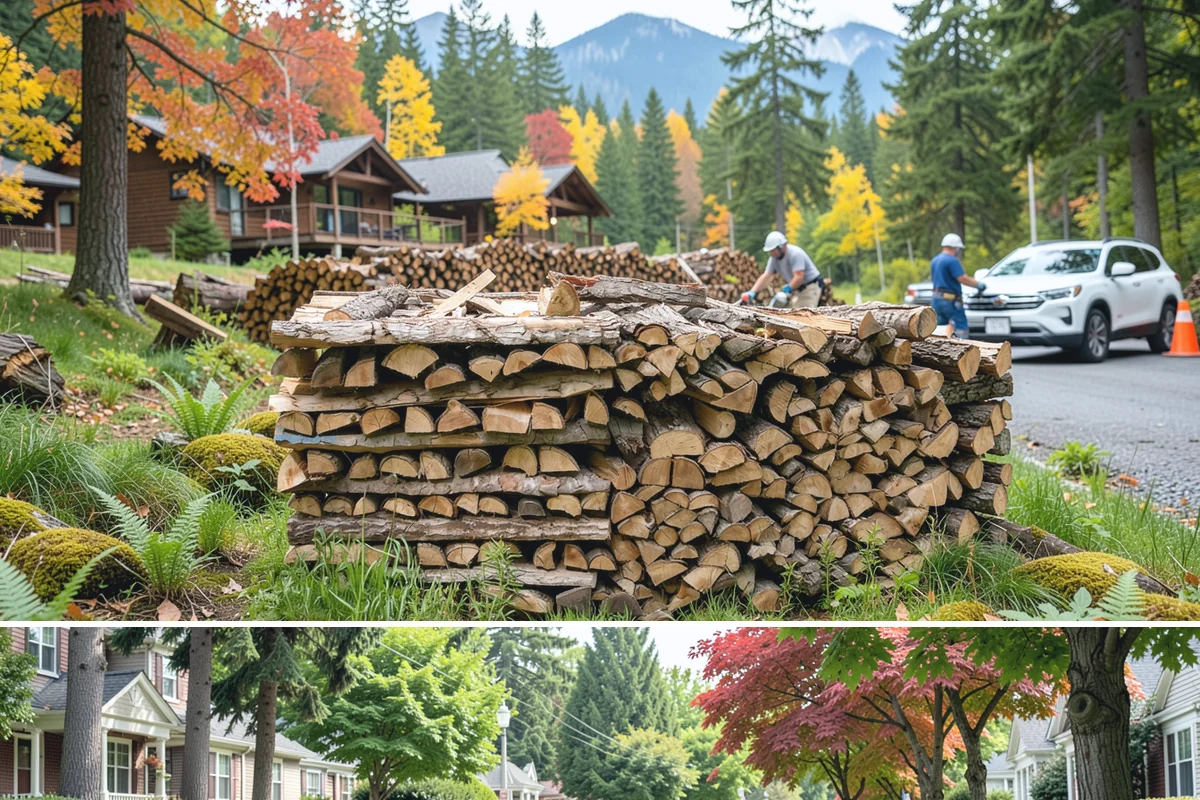 Bulk Firewood in Beaux Arts Village, King County, WA - Order bulk wood in late summer or early fall to secure a full winter's supply before demand peaks.