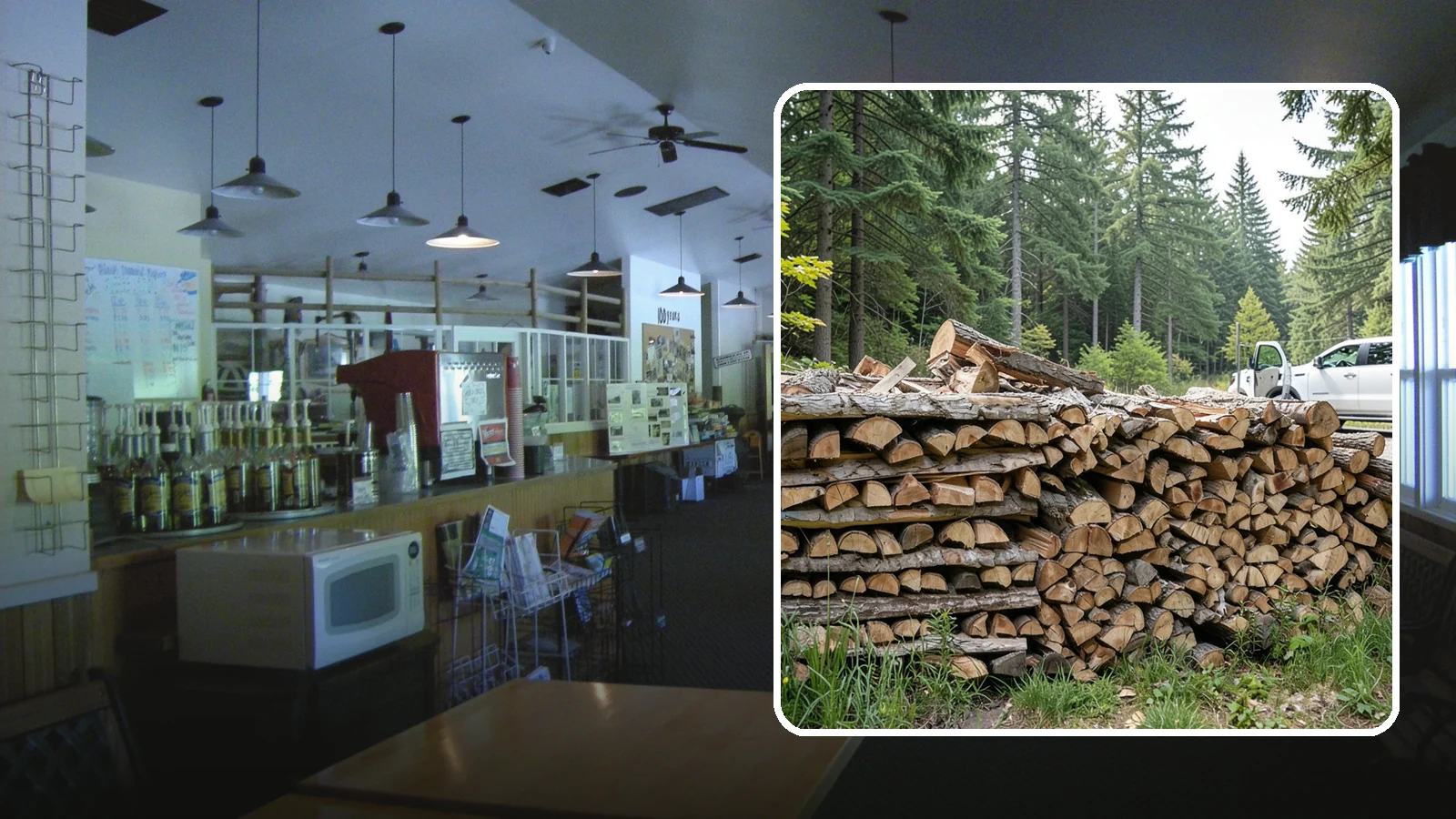 Bulk Firewood in Black Diamond, King County, WA - We supply firewood in large bulk quantities at volume pricing for households and properties that burn a lot through the long PNW...