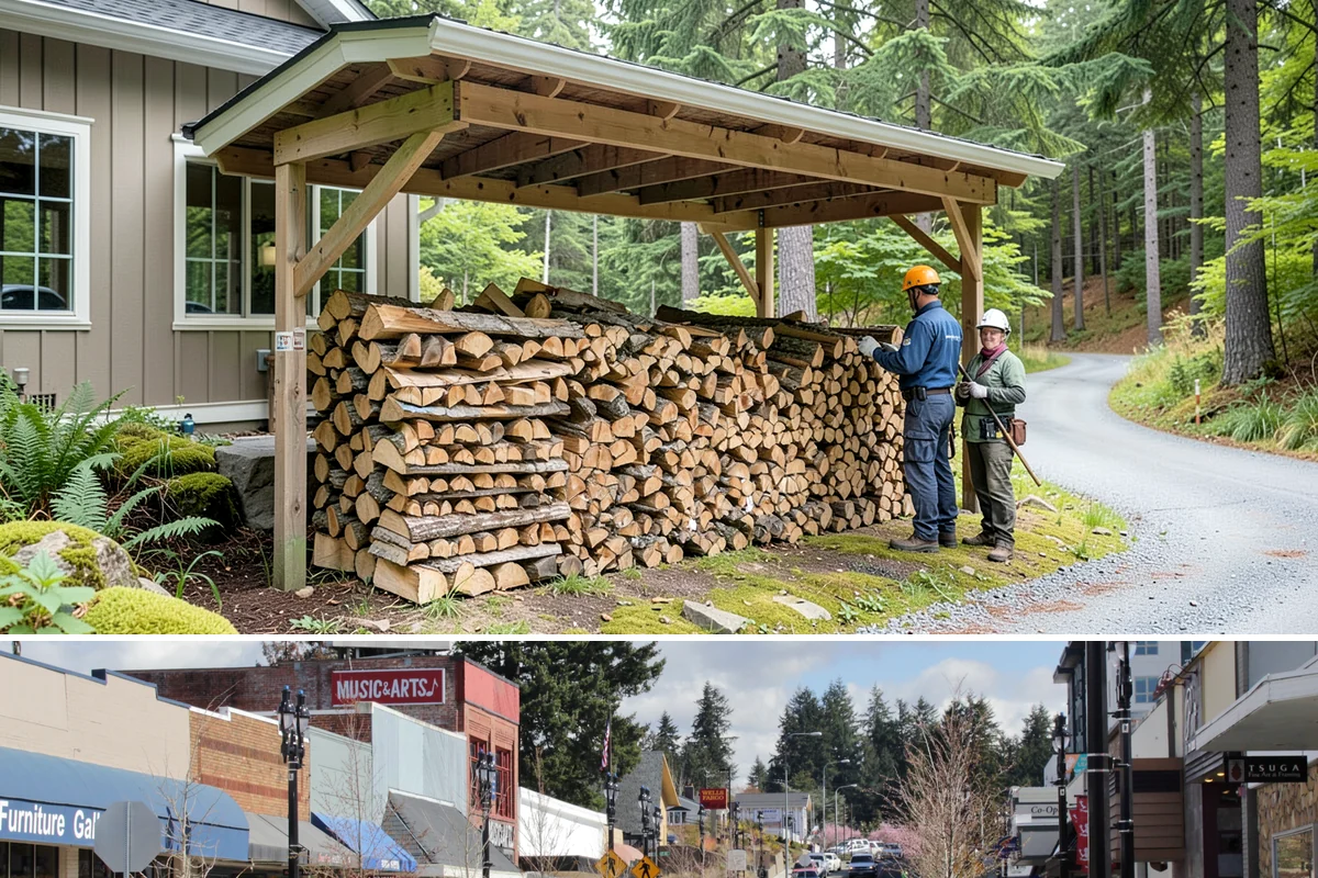 Bulk Firewood in Bothell, King County, WA - Order bulk wood in late summer or early fall to secure a full winter's supply before demand peaks.