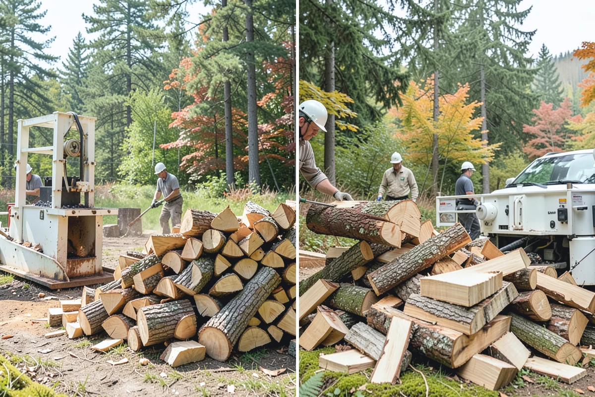 Bulk Firewood in Buckley, Pierce County, WA - We estimate the bulk volume that fits your heating needs