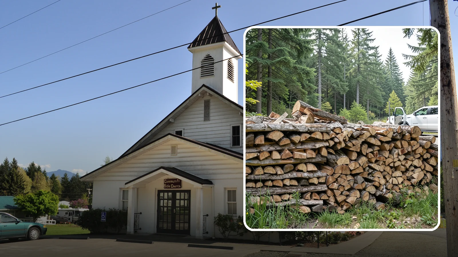 Bulk Firewood in Concrete, Skagit County, WA - We supply firewood in large bulk quantities at volume pricing for households and properties that burn a lot through the long PNW...