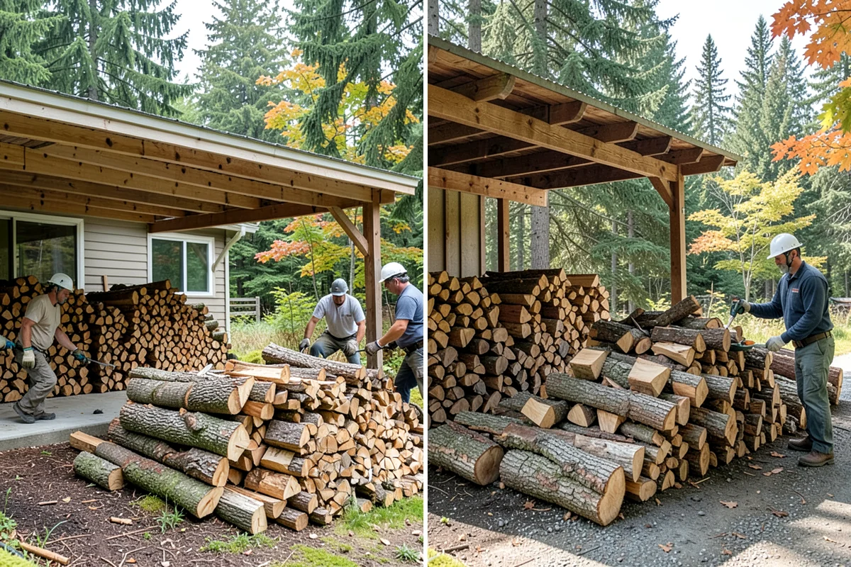 Bulk Firewood in Concrete, Skagit County, WA - We estimate the bulk volume that fits your heating needs