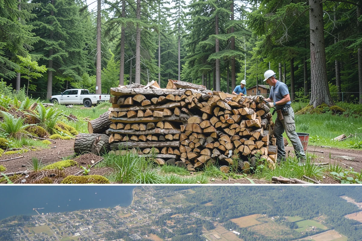 Bulk Firewood in Coupeville, Island County, WA - Order bulk wood in late summer or early fall to secure a full winter's supply before demand peaks.