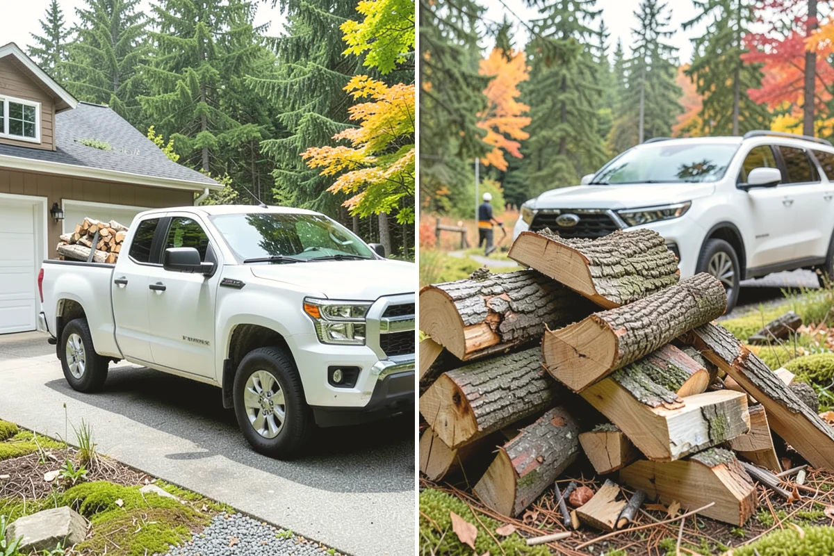 Bulk Firewood in Covington, King County, WA - We estimate the bulk volume that fits your heating needs