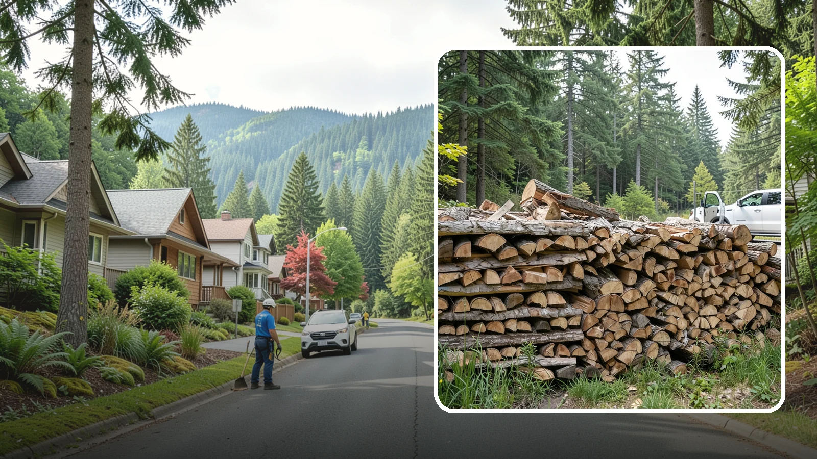 Bulk Firewood in Darrington, Snohomish County, WA - We supply firewood in large bulk quantities at volume pricing for households and properties that burn a lot through the long PNW...