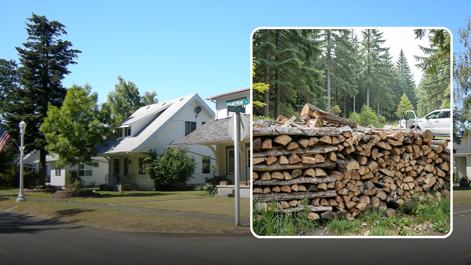 Bulk Firewood in DuPont, Pierce County, WA - We supply firewood in large bulk quantities at volume pricing for households and properties that burn a lot through the long PNW...