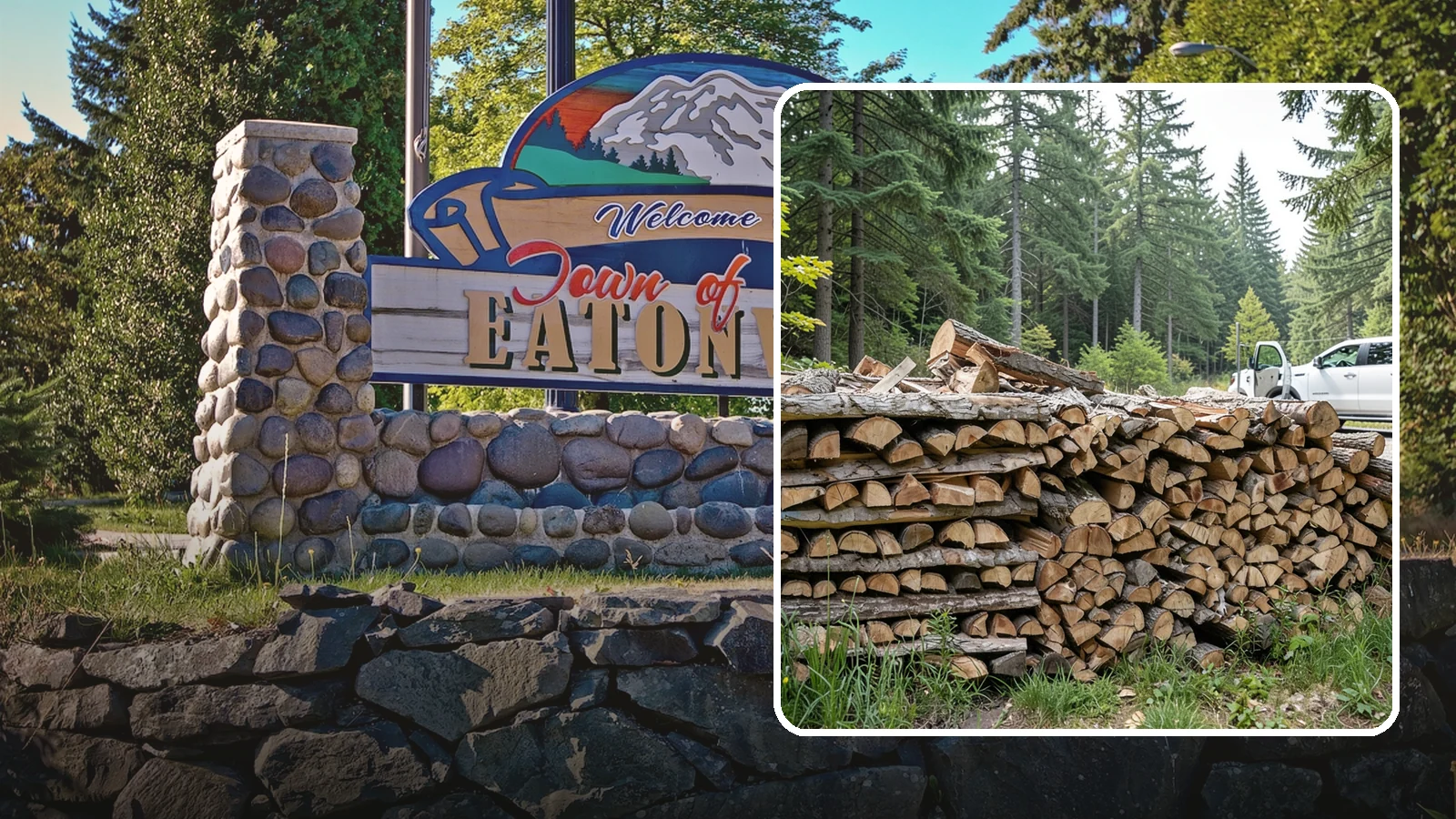 Bulk Firewood in Eatonville, Pierce County, WA - We supply firewood in large bulk quantities at volume pricing for households and properties that burn a lot through the long PNW...
