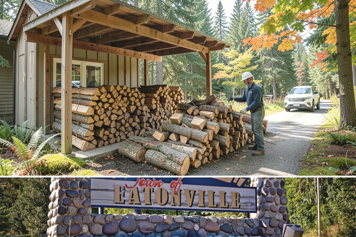 Bulk Firewood in Eatonville, Pierce County, WA - Order bulk wood in late summer or early fall to secure a full winter's supply before demand peaks.