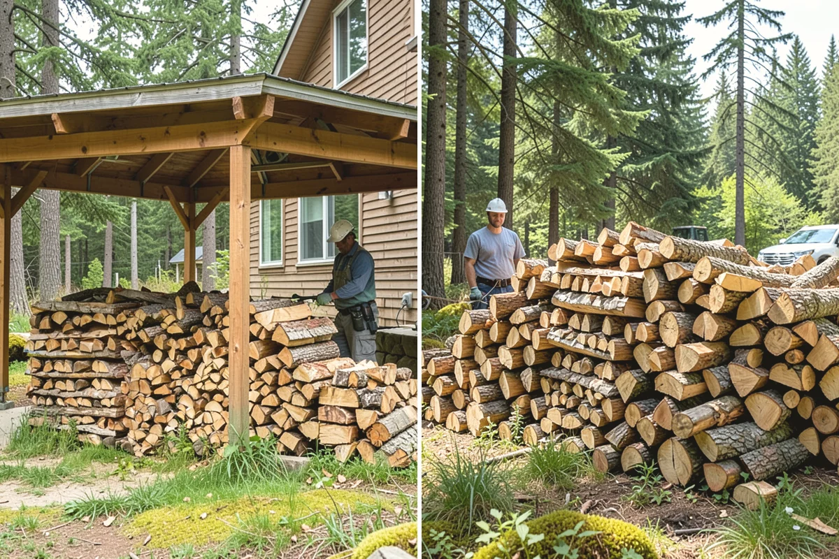 Bulk Firewood in Edgewood, WA - We estimate the bulk volume that fits your heating needs