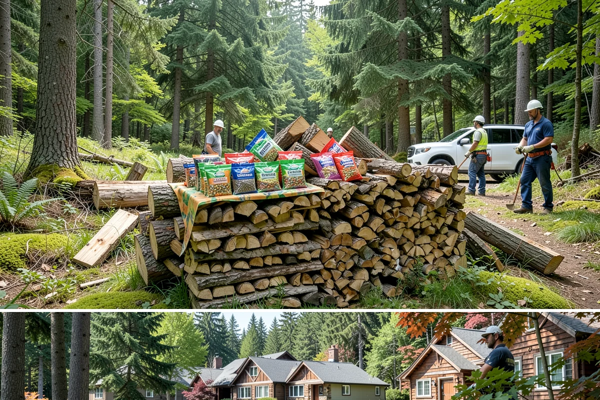 Bulk Firewood in Edgewood, WA - Order bulk wood in late summer or early fall to secure a full winter's supply before demand peaks.