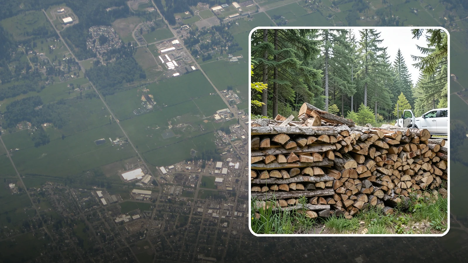 Bulk Firewood in Enumclaw, King County, WA - We supply firewood in large bulk quantities at volume pricing for households and properties that burn a lot through the long PNW...