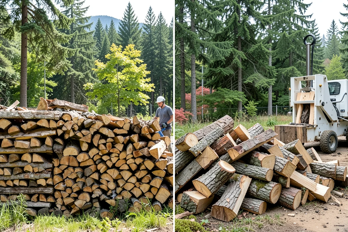 Bulk Firewood in Enumclaw, King County, WA - We estimate the bulk volume that fits your heating needs
