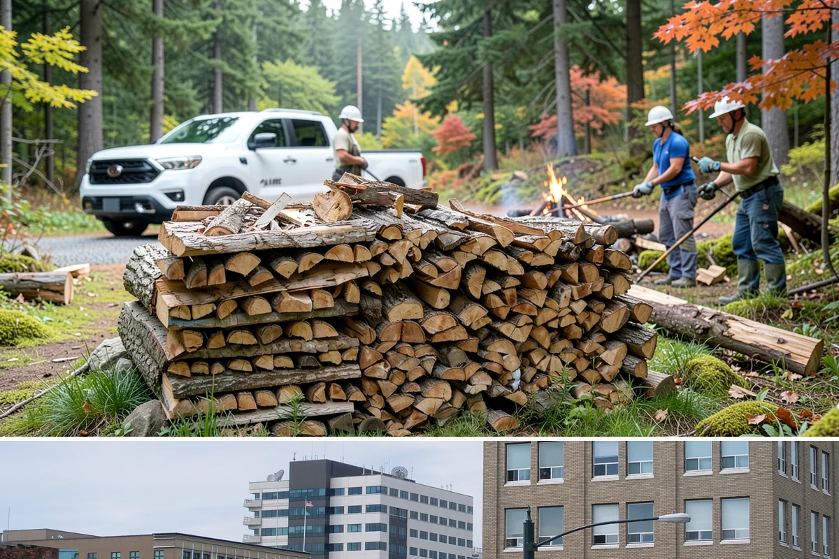 Bulk Firewood in Everett, Snohomish County, WA - Order bulk wood in late summer or early fall to secure a full winter's supply before demand peaks.