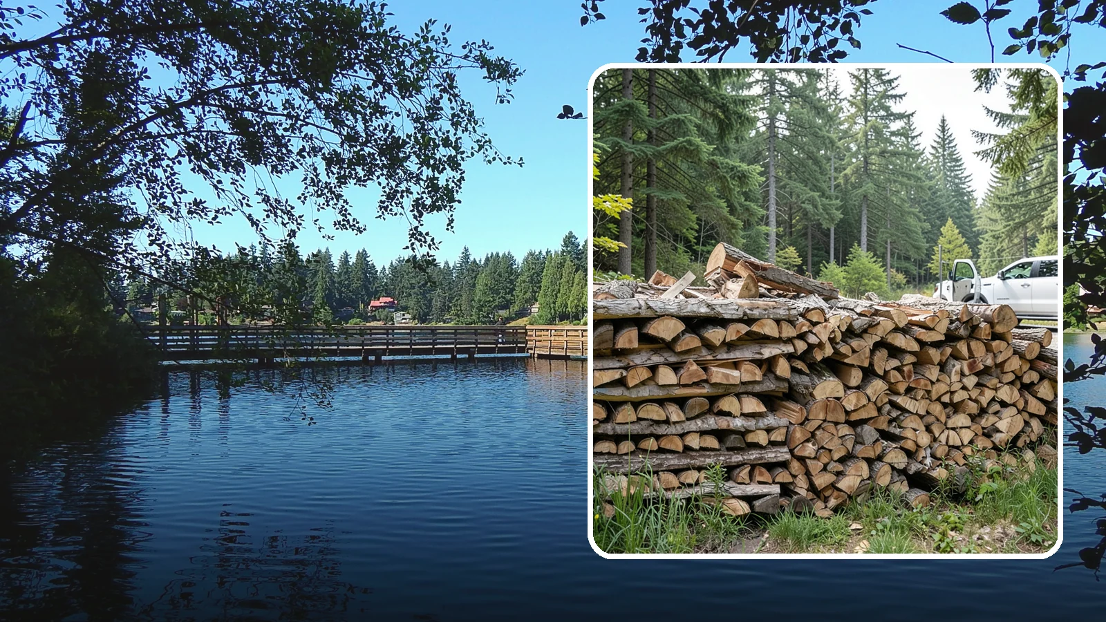 Bulk Firewood in Federal Way, King County, WA - We supply firewood in large bulk quantities at volume pricing for households and properties that burn a lot through the long PNW...