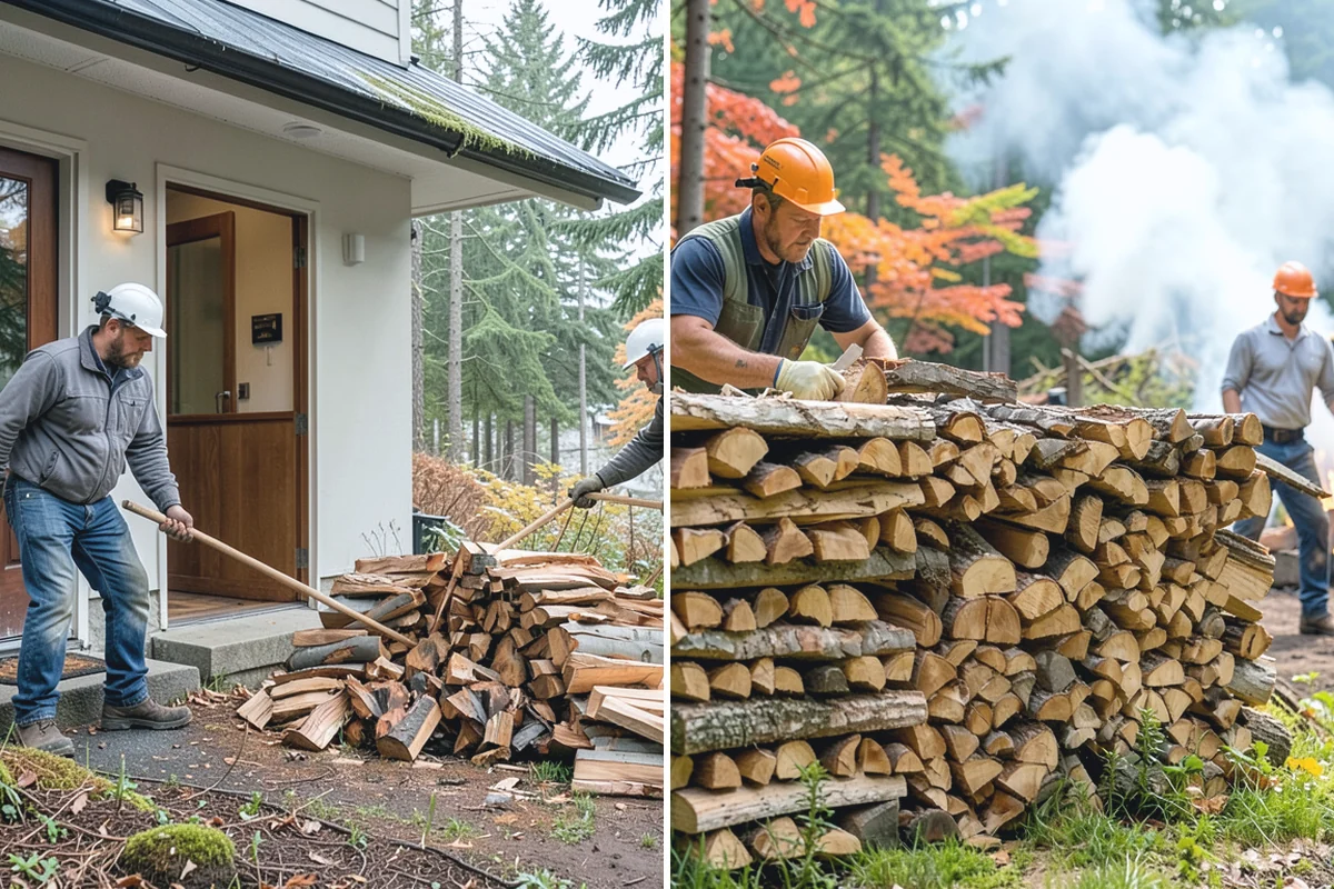 Bulk Firewood in Gold Bar, Snohomish County, WA - We estimate the bulk volume that fits your heating needs