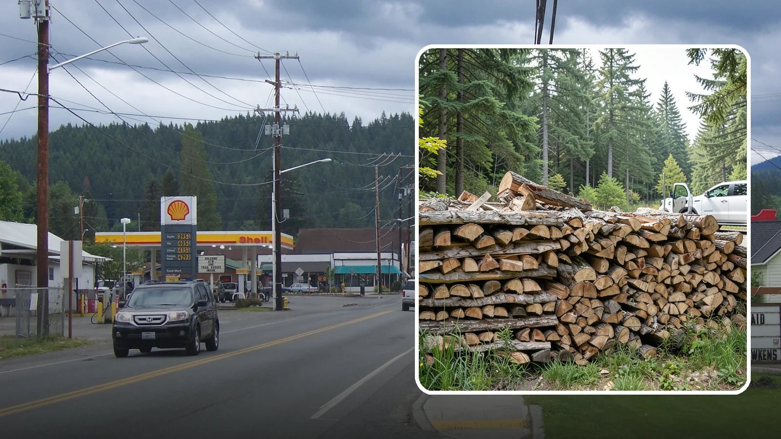 Bulk Firewood in Granite Falls, Snohomish County, WA - We supply firewood in large bulk quantities at volume pricing for households and properties that burn a lot through the long PNW...