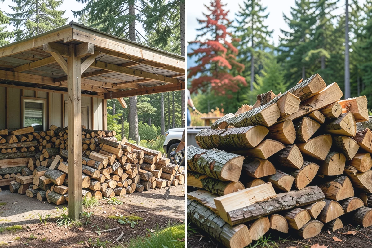 Bulk Firewood in Hamilton, Skagit County, WA - We estimate the bulk volume that fits your heating needs