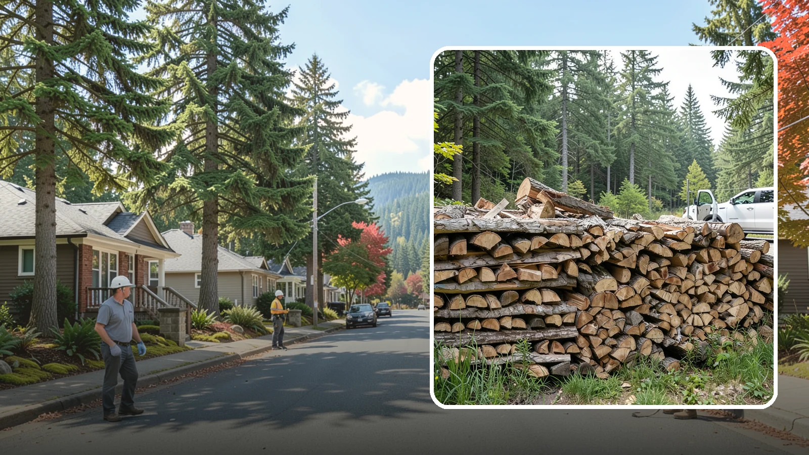Bulk Firewood in Hunts Point, King County, WA - We supply firewood in large bulk quantities at volume pricing for households and properties that burn a lot through the long PNW...
