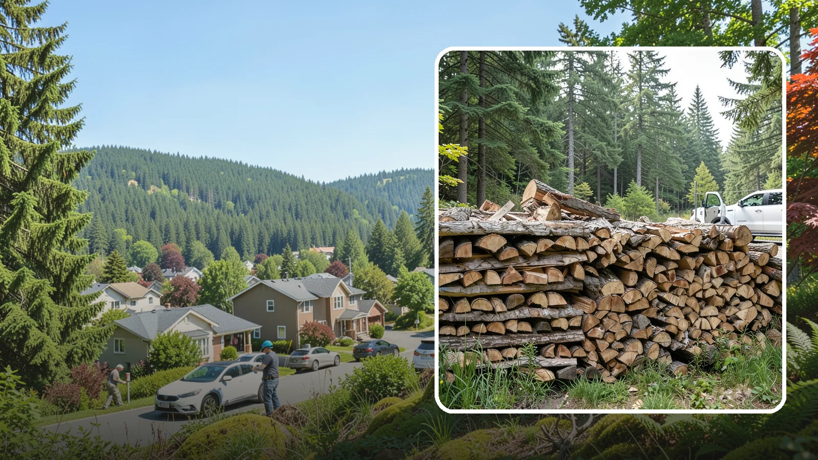 Bulk Firewood in Index, Snohomish County, WA - We supply firewood in large bulk quantities at volume pricing for households and properties that burn a lot through the long PNW...