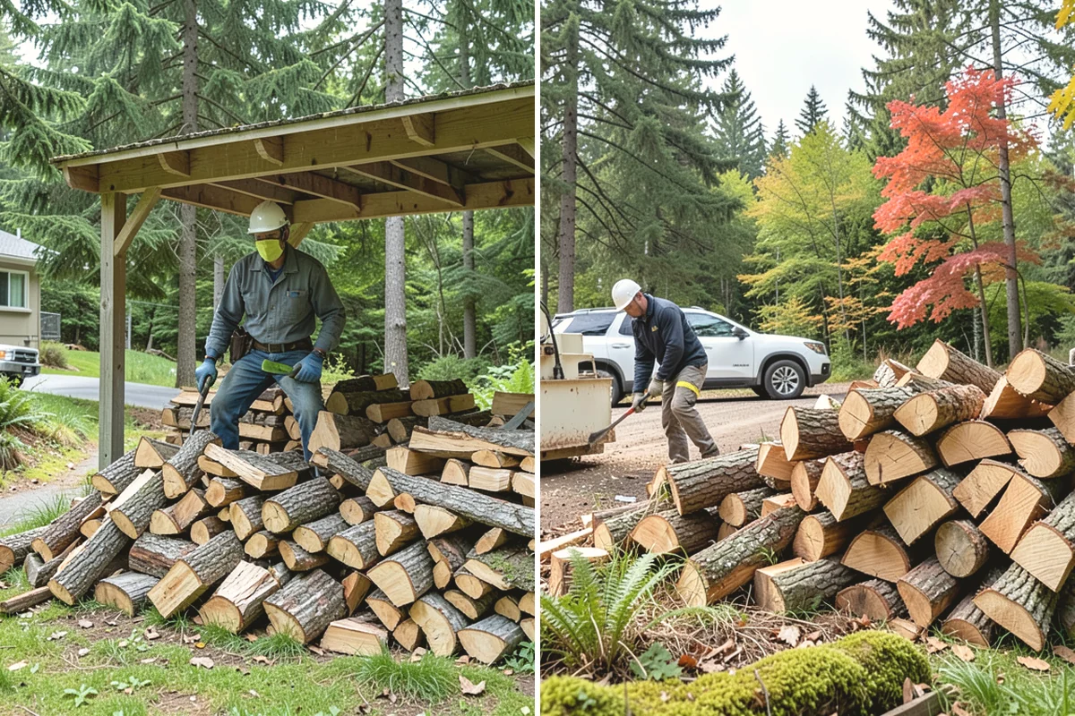 Bulk Firewood in Lake Stevens, Snohomish County, WA - We estimate the bulk volume that fits your heating needs